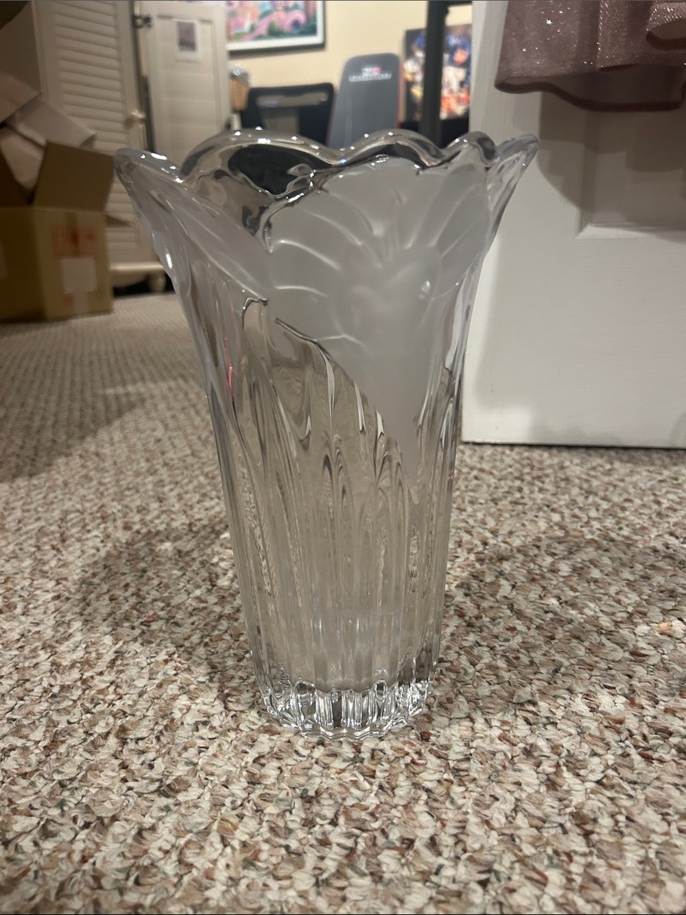 Clear Glass Decorative Vase - Home Accents